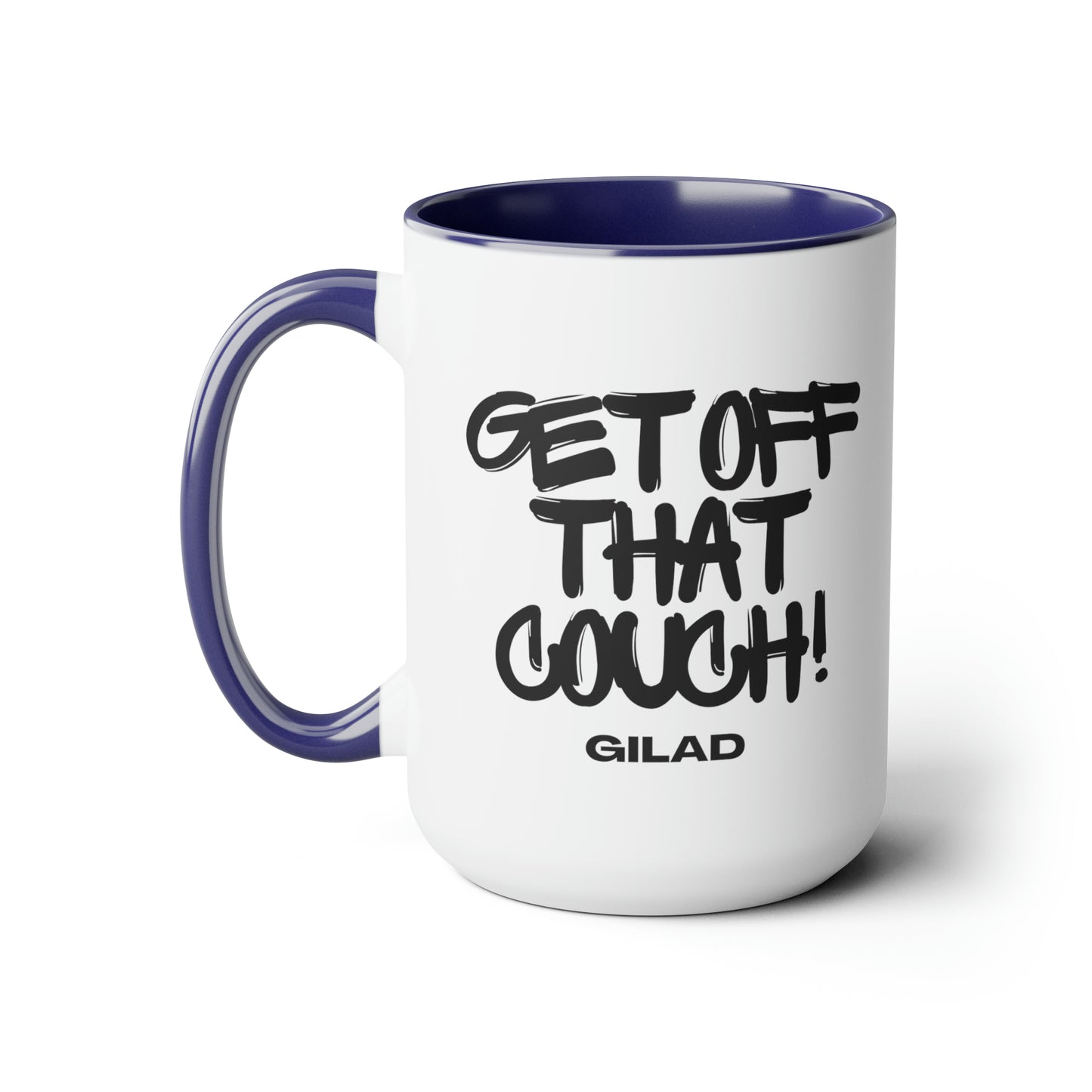 Get Off That Couch | Two-Tone Coffee Mugs, 15oz