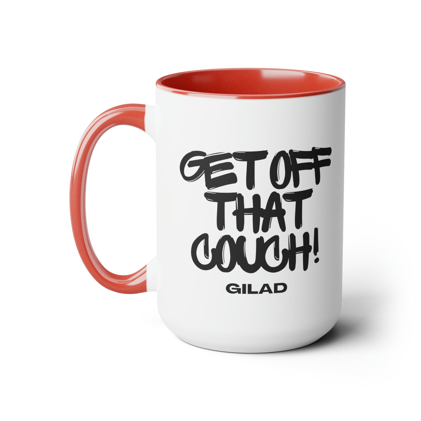 Get Off That Couch | Two-Tone Coffee Mugs, 15oz