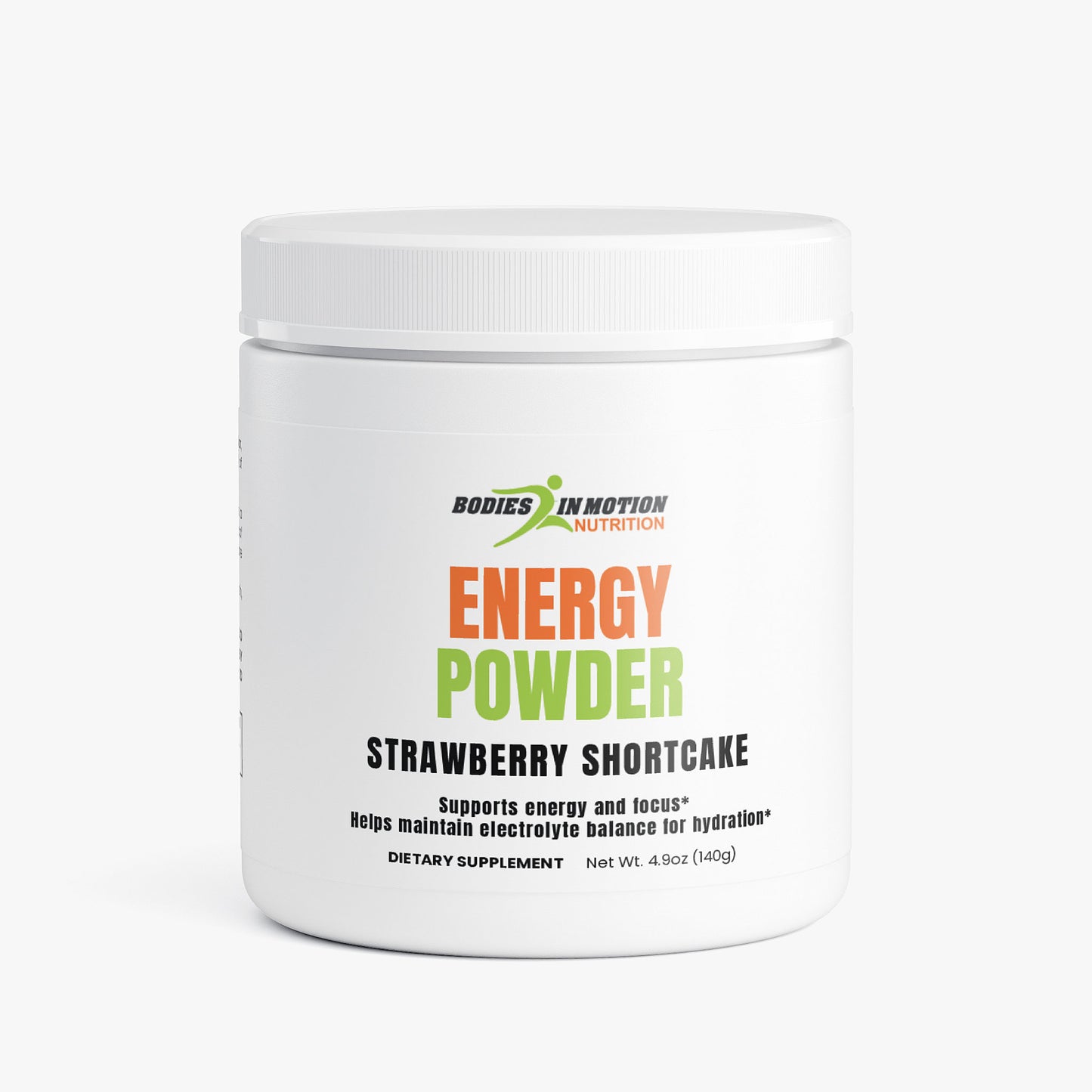 Energy Powder (Strawberry Shortcake) | Sugar Free | Supports Sustained Lift in Energy and Focus