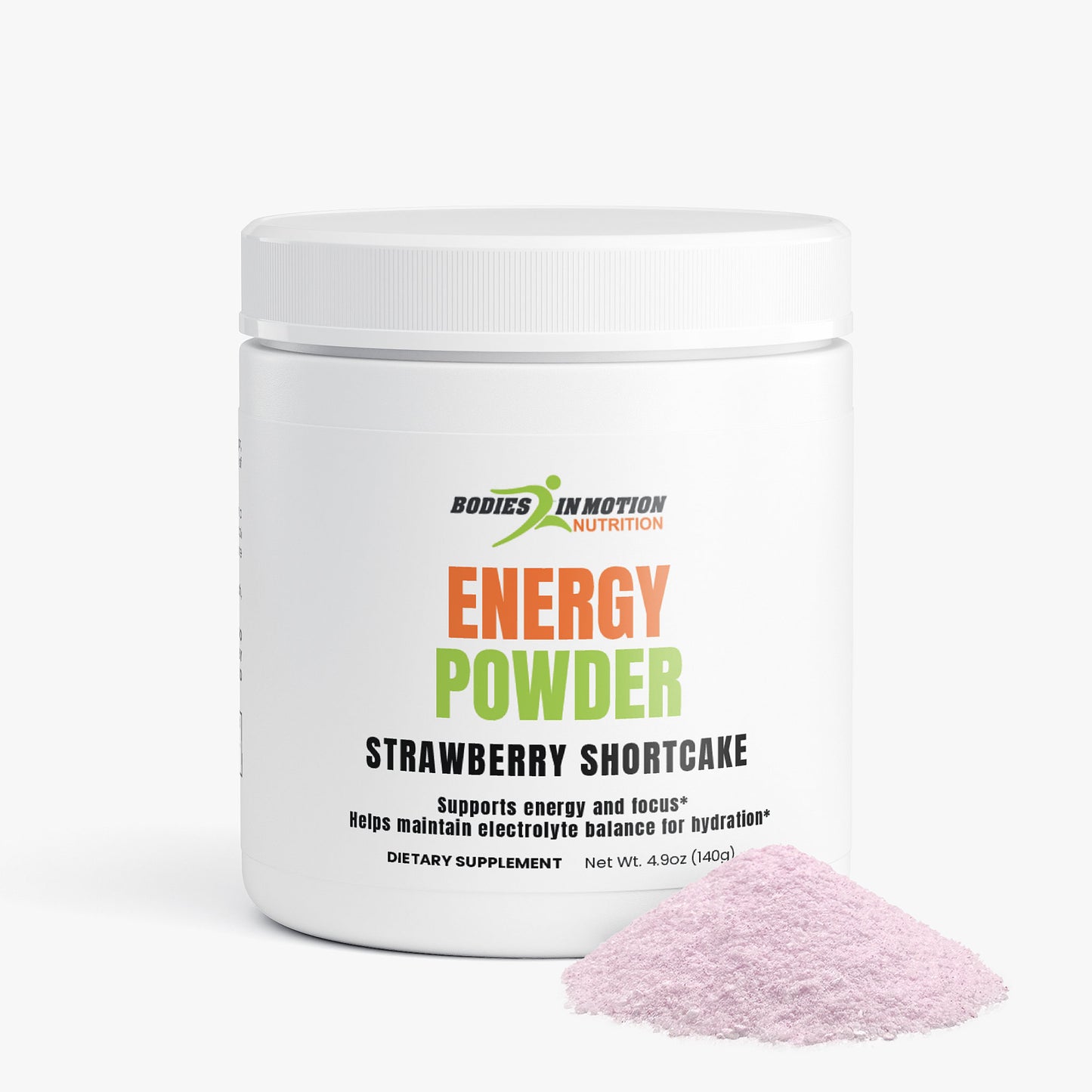 Energy Powder (Strawberry Shortcake) | Sugar Free | Supports Sustained Lift in Energy and Focus