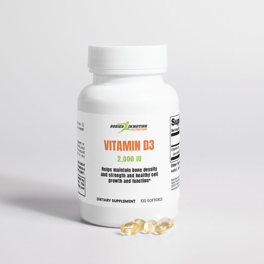 Vitamin D3 2,000 IU |  Supports the growth and development of bones and teeth*