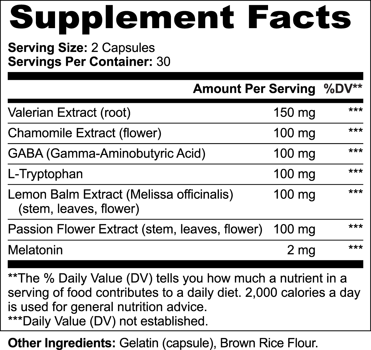 Sleep Formula | With Valerian Extract, Chamomile, GABA and More