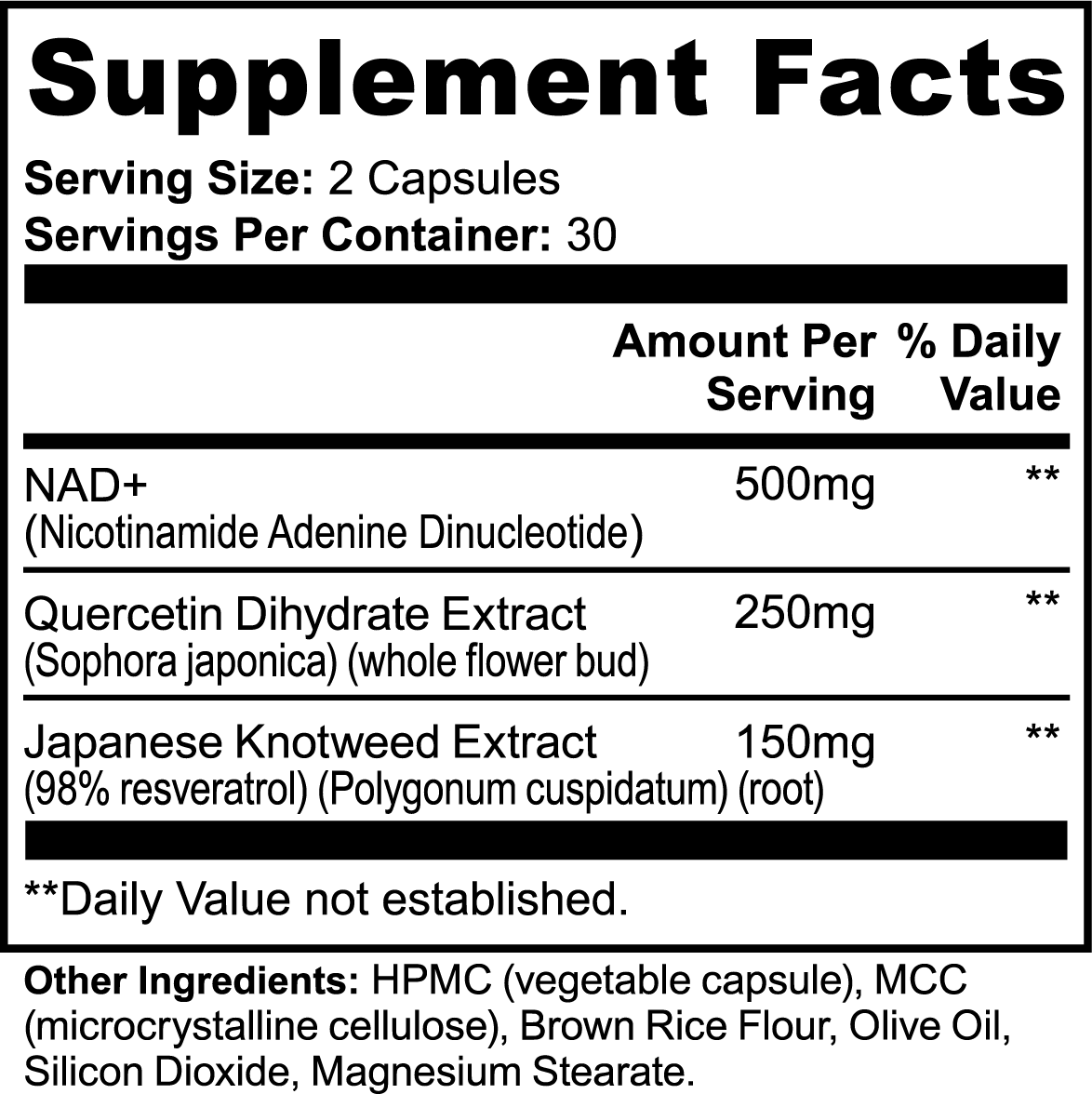 NAD+ | with Quercetin & Resveratrol