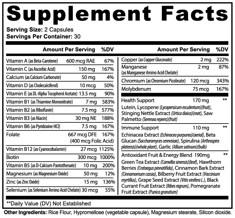 Complete Multivitamin | with Vitamins, Minerals and Antioxidants