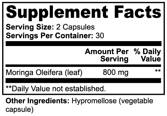 Moringa Oleifera Leaf | With high levels of antioxidants and bioactive plant compounds.