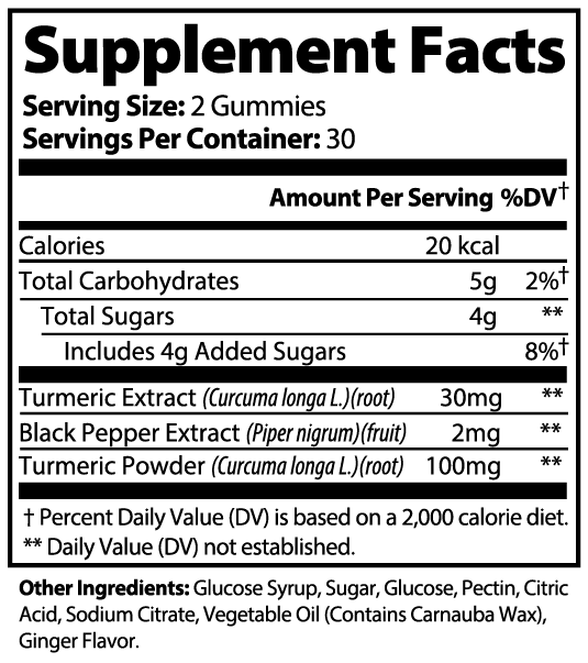 Turmeric Gummies | Antioxidant and Normal Inflamatory Response*