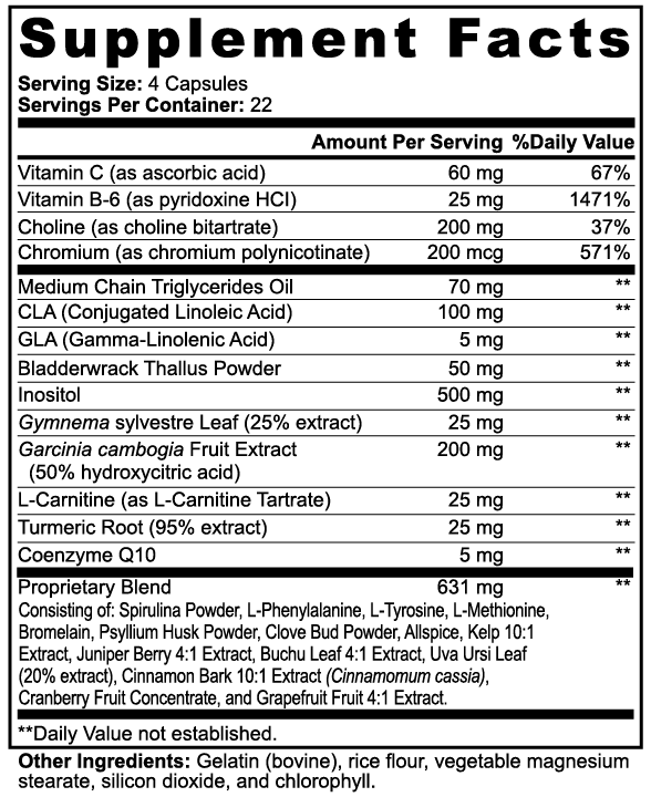Fat Burner with MCT | Helps Support Metabolic Performance and Consequent Weight loss.