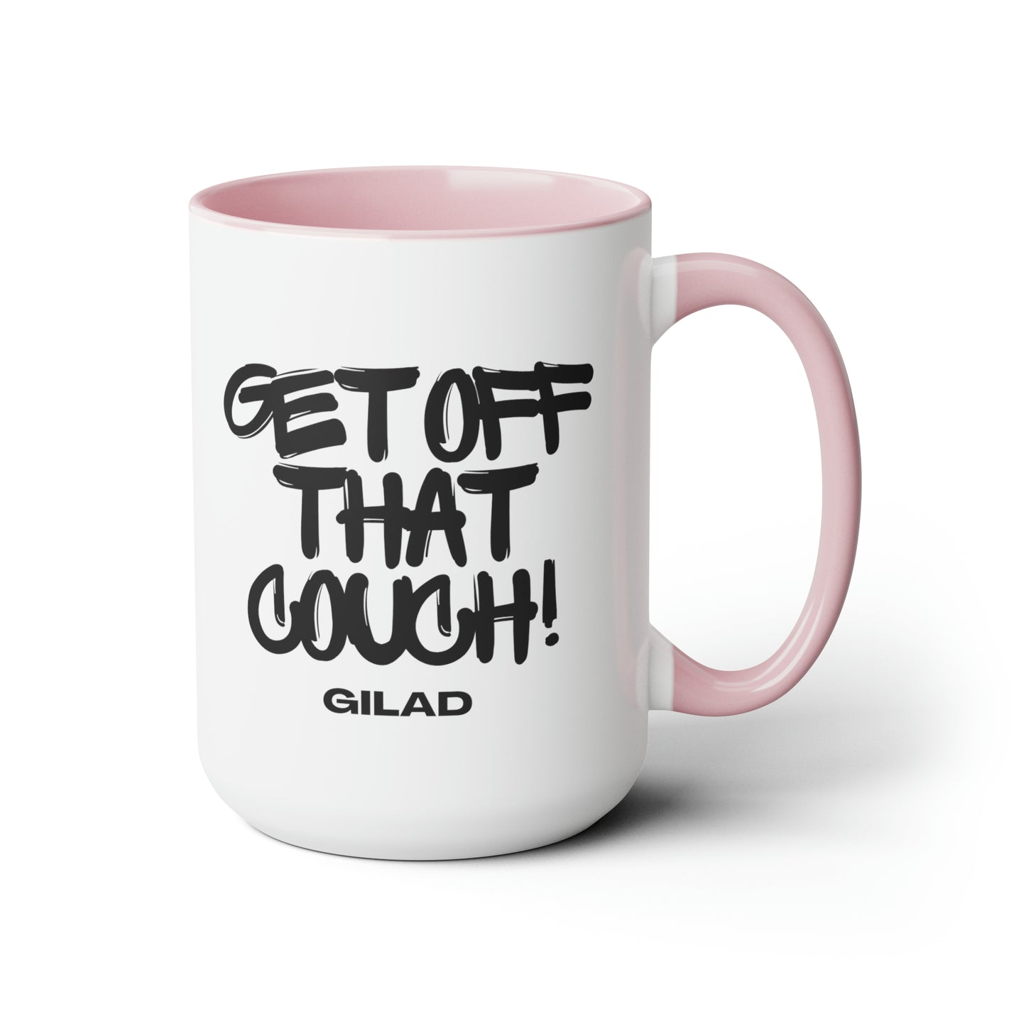 Get Off That Couch | Two-Tone Coffee Mugs, 15oz