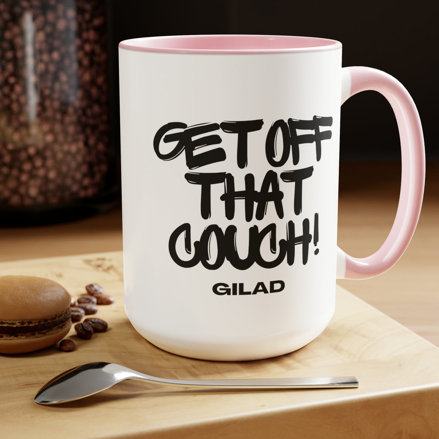 Get Off That Couch | Two-Tone Coffee Mugs, 15oz