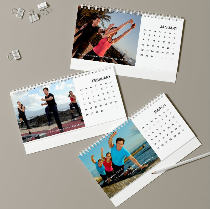 Bodies in Motion Desk Calendar 2024