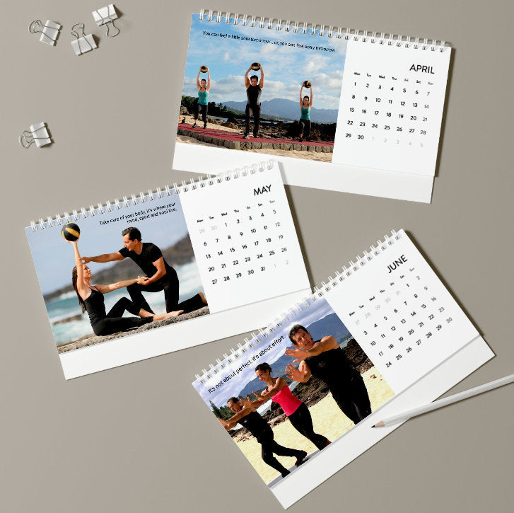 Bodies in Motion Desk Calendar 2024