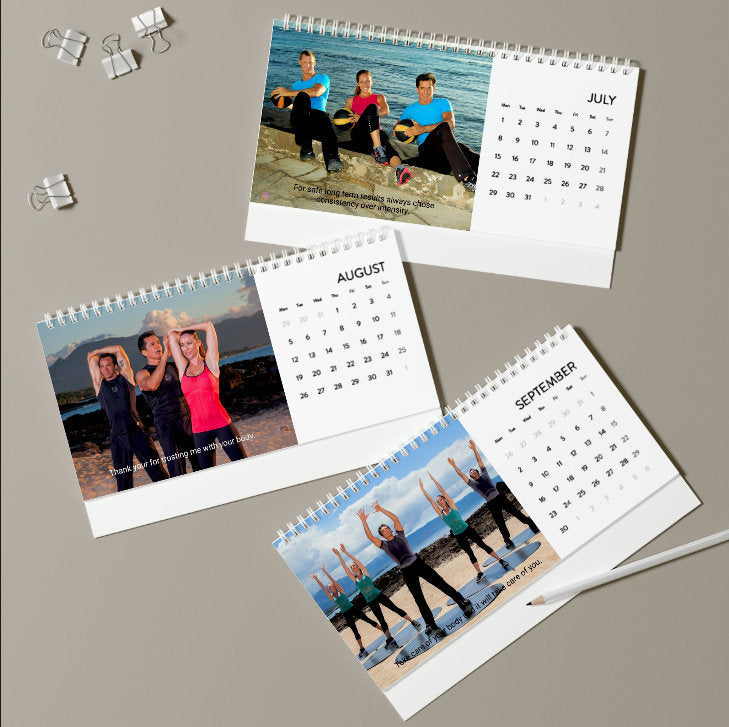 Bodies in Motion Desk Calendar 2024