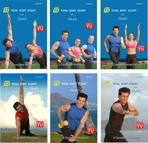 Gilad's Total Body Sculpt Vol 1-6 - (6 DVDS)