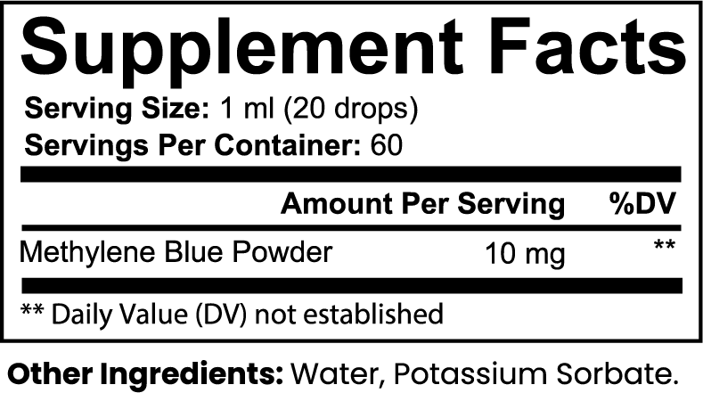 Methylene Blue Drops | Made In USA