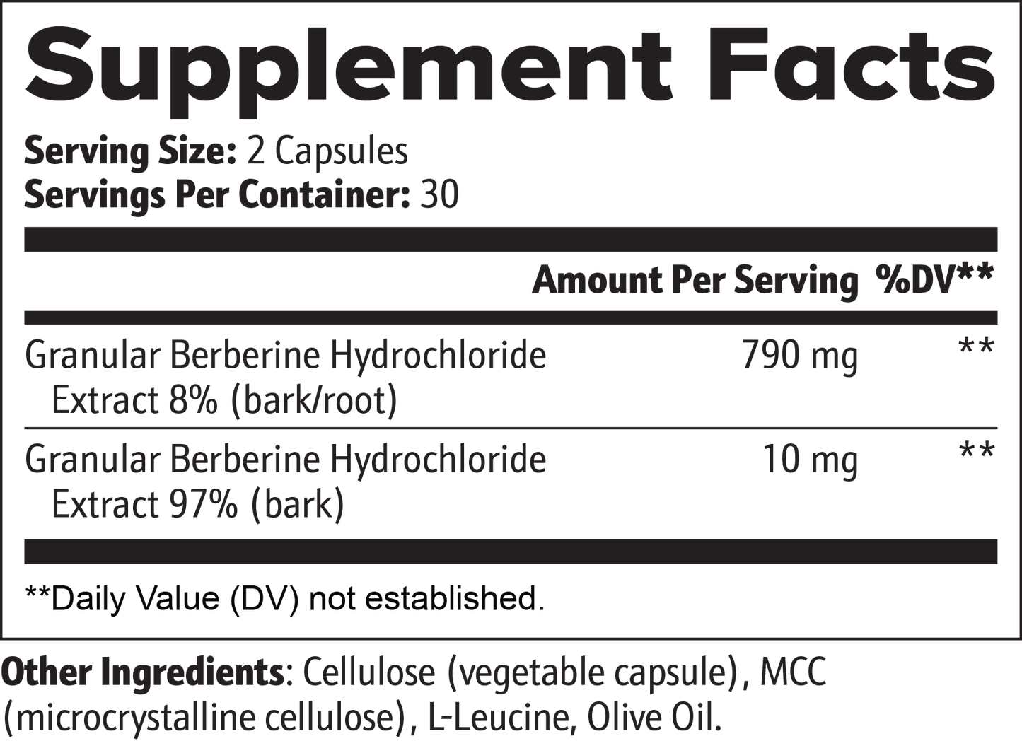 Berberine - 500 MG