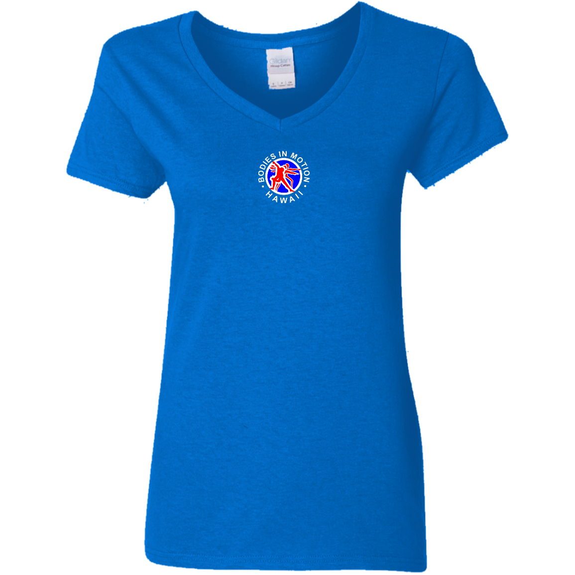 Bodies in Motion Ladies' 5.3 oz. V-Neck T-Shirt