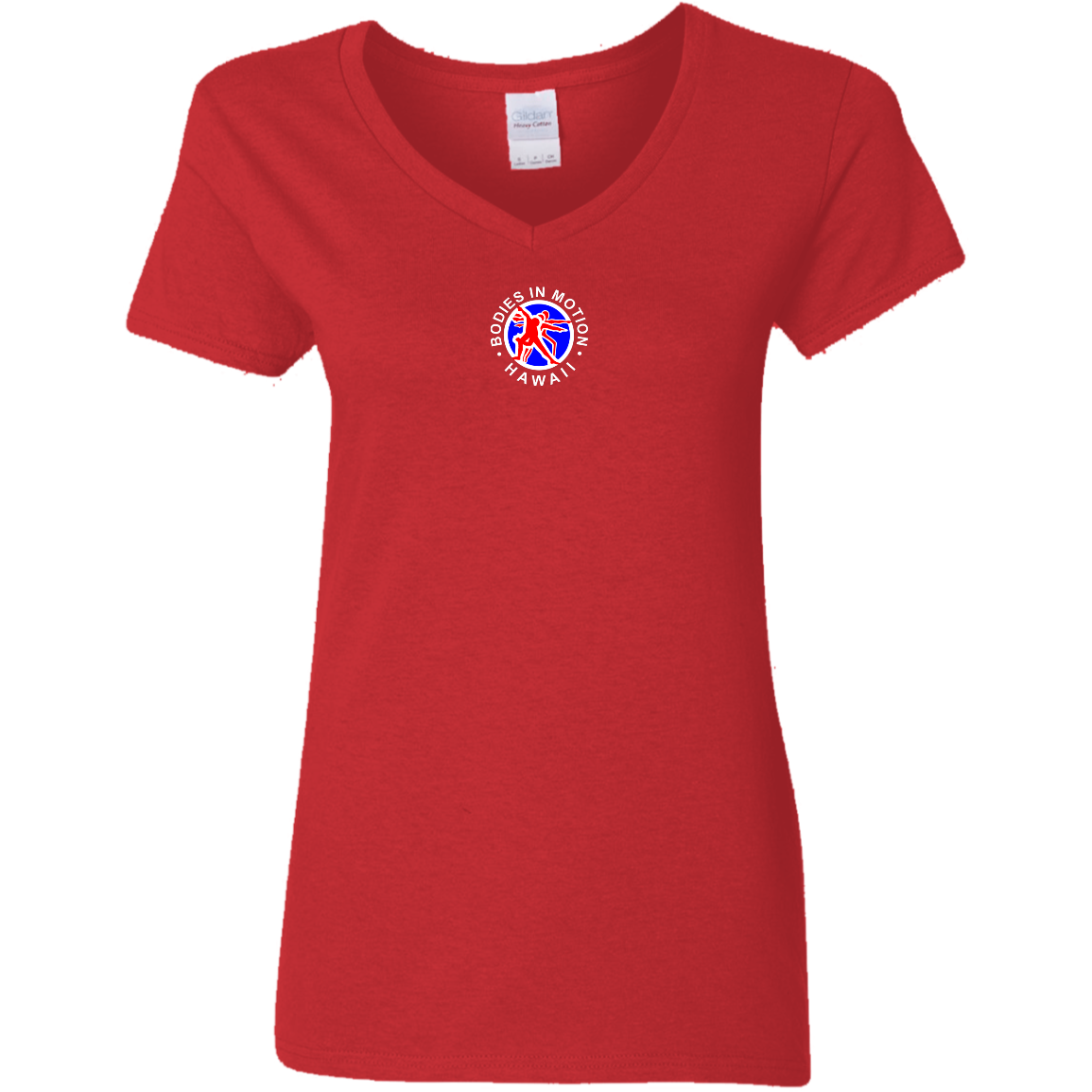 Bodies in Motion Ladies' 5.3 oz. V-Neck T-Shirt