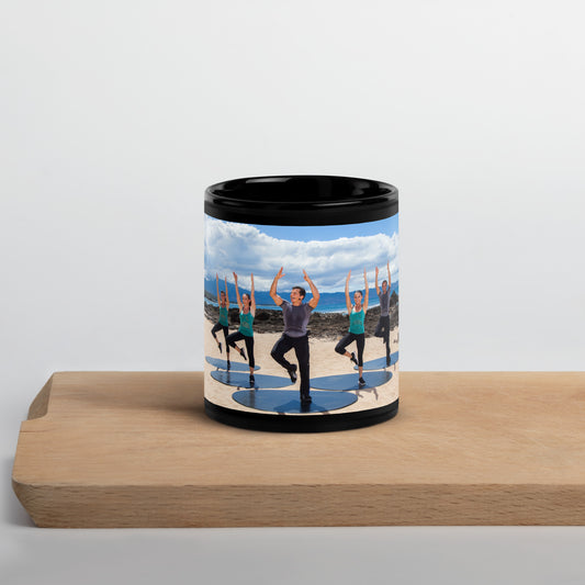 Bodies in Motion Black Glossy Mug