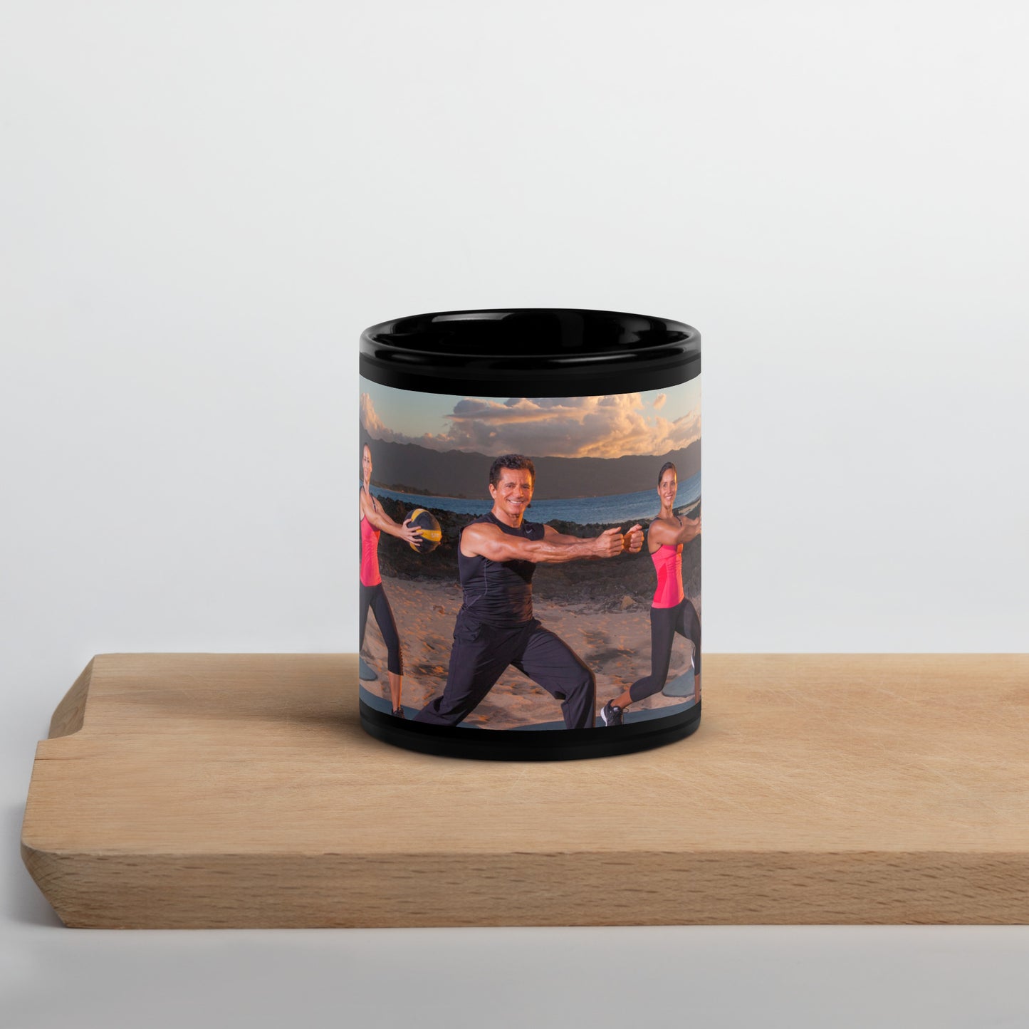 Bodies in Motion Black Glossy Mug