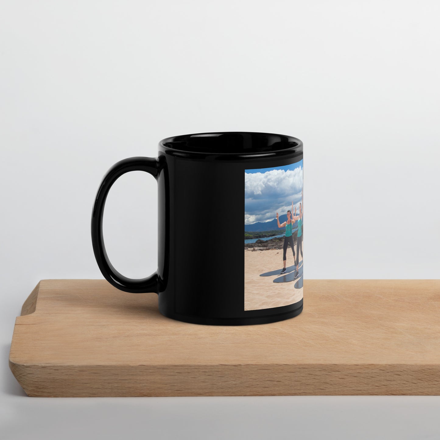 Bdies in Motion Black Glossy Mug