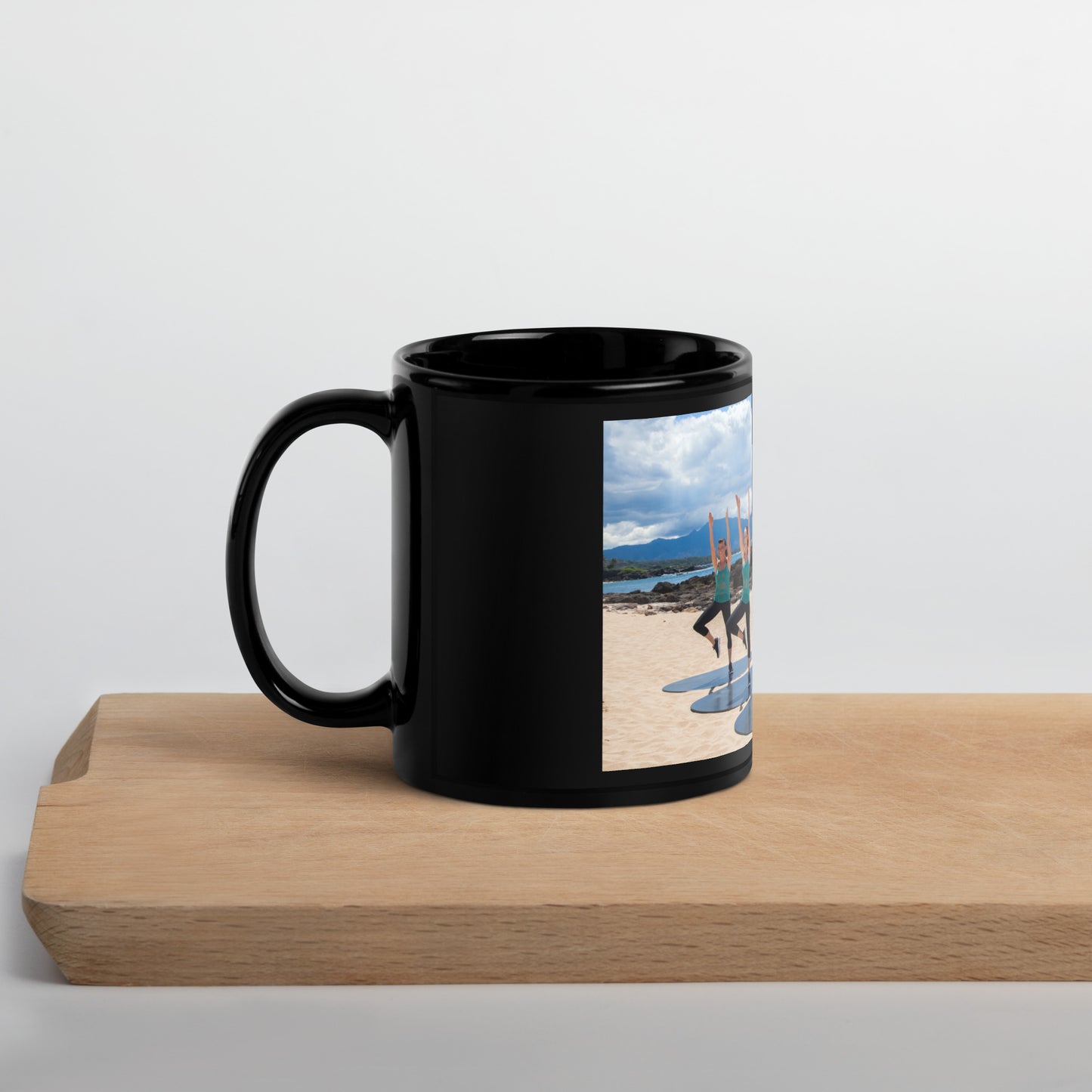 Bodies in Motion Black Glossy Mug
