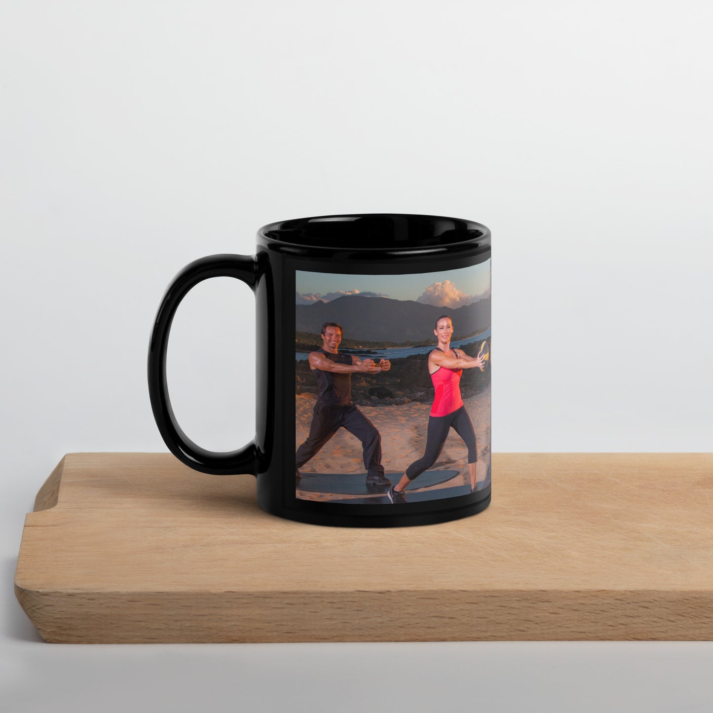 Bodies in Motion Black Glossy Mug