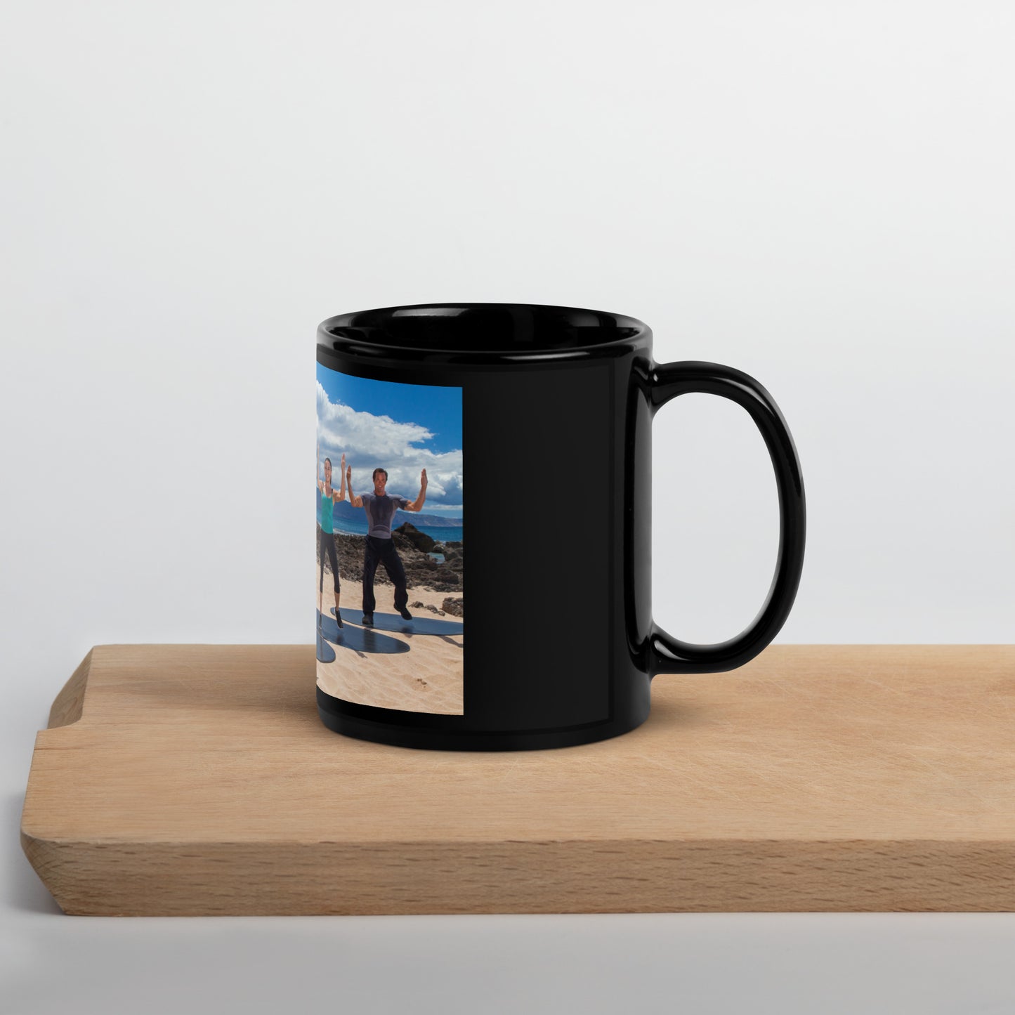 Bdies in Motion Black Glossy Mug