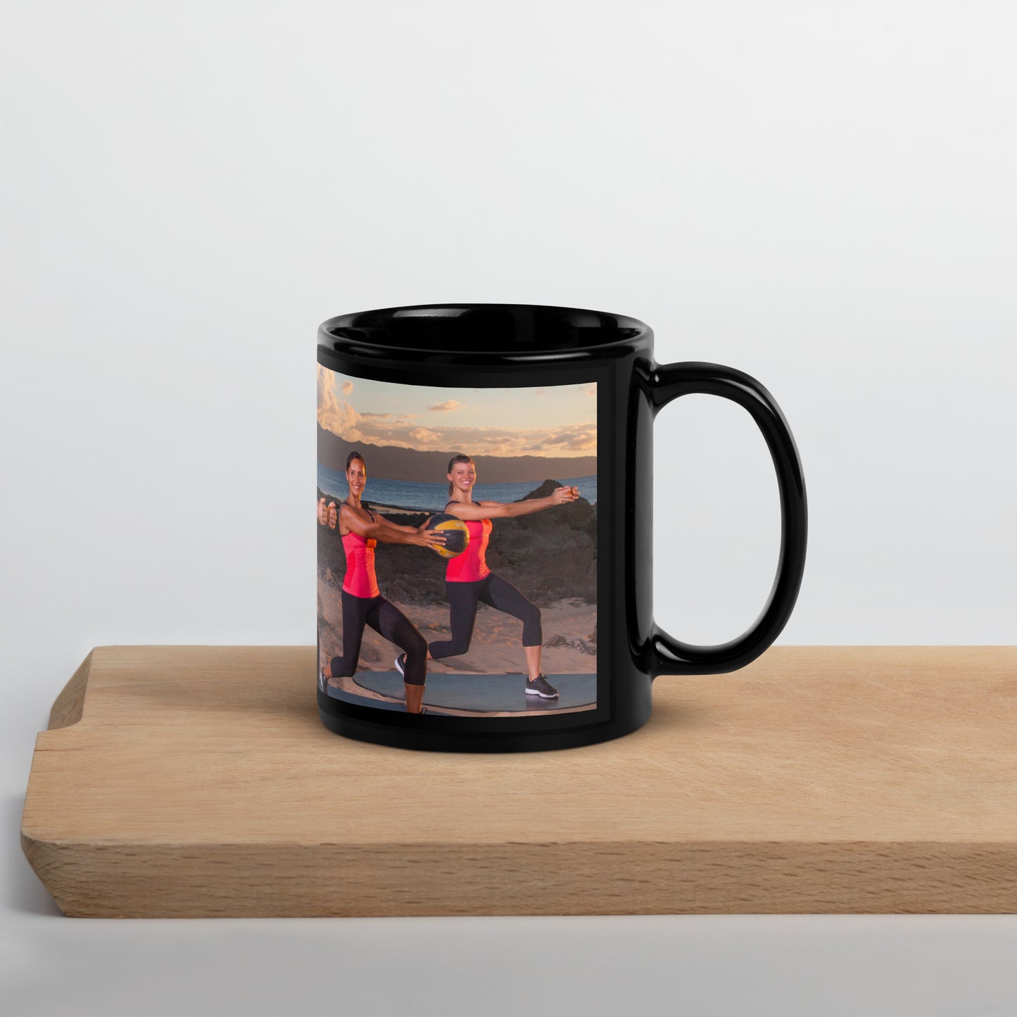 Bodies in Motion Black Glossy Mug