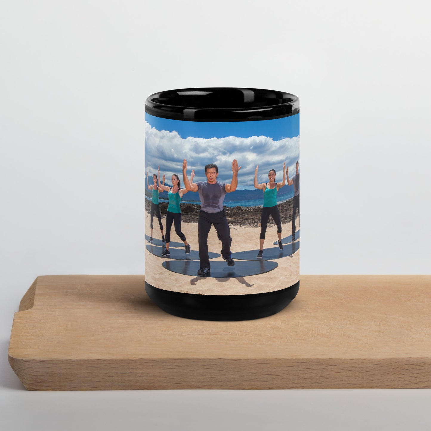 Bdies in Motion Black Glossy Mug