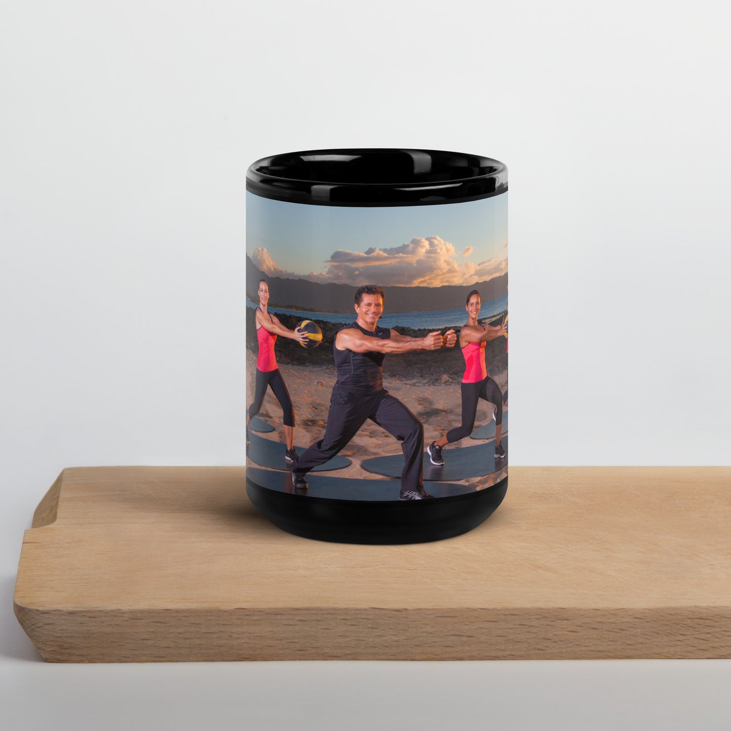 Bodies in Motion Black Glossy Mug