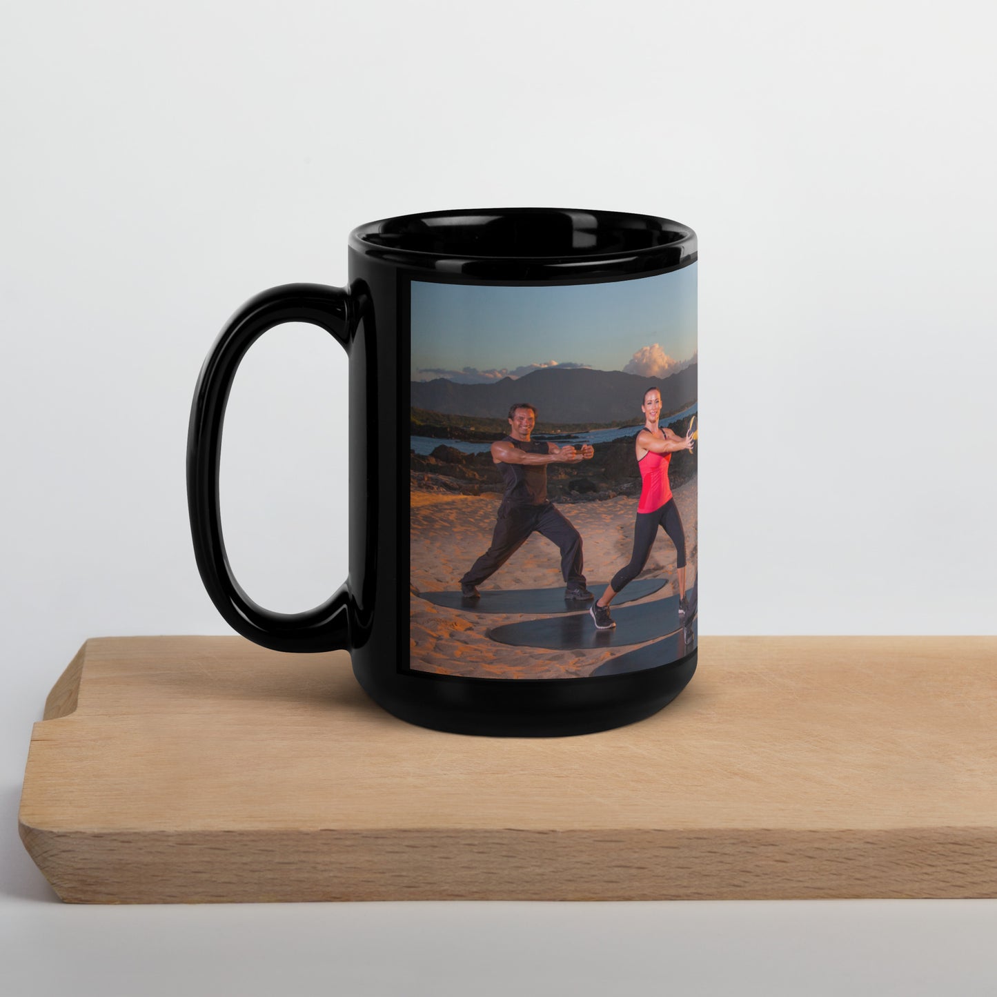 Bodies in Motion Black Glossy Mug