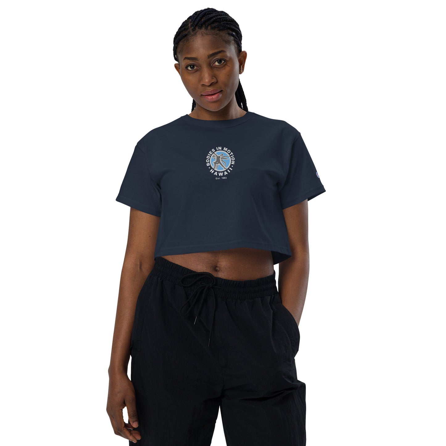 Bodies in Motion Champion crop top