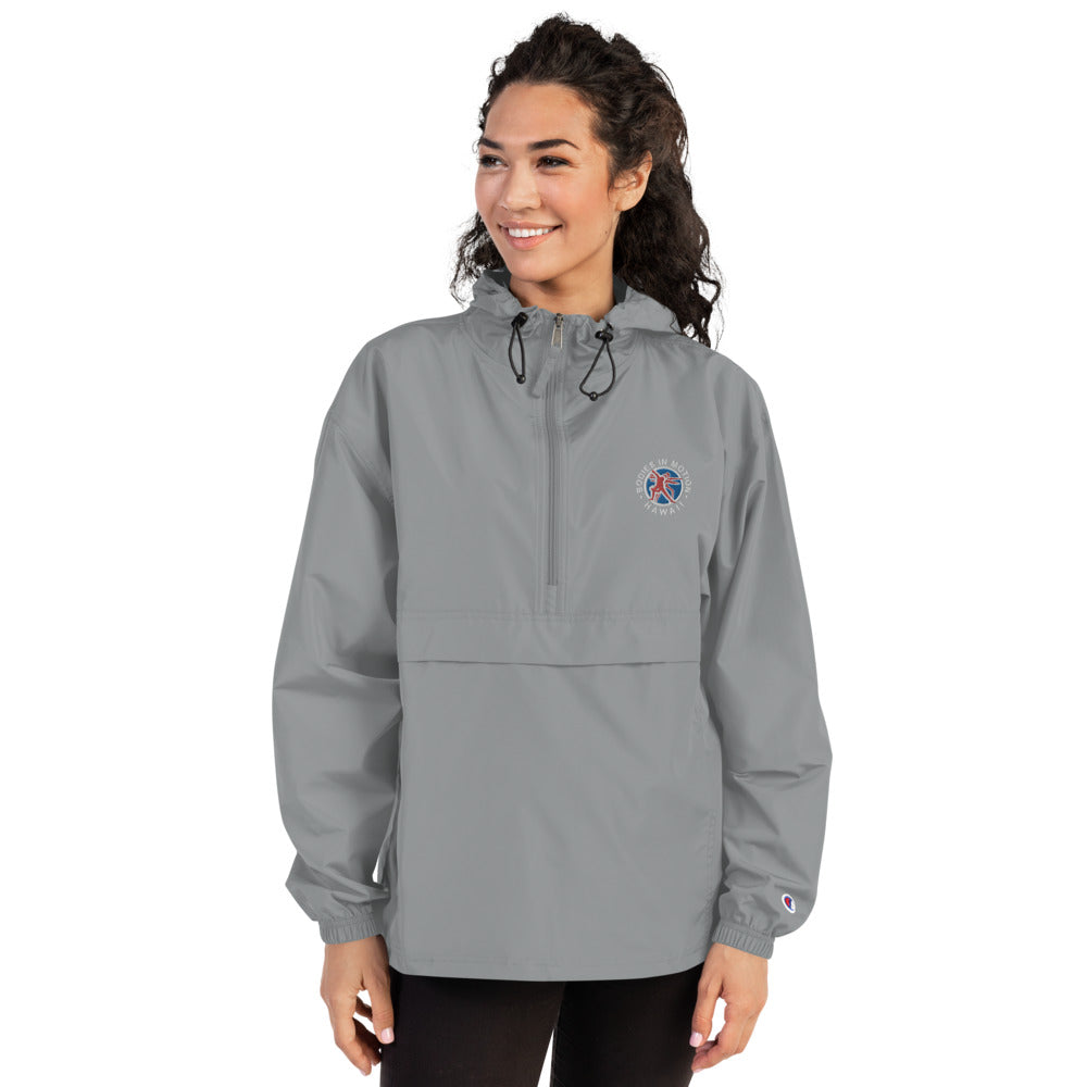 Bodies in Motion Embroidered Champion Packable Jacket