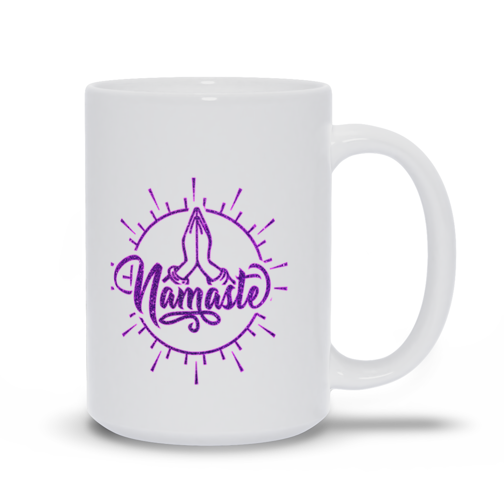 White Mugs | "Namaste"