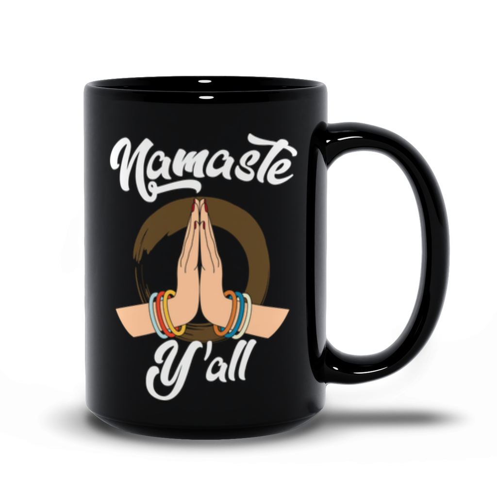 Black Mugs | "Namaste Y'all"