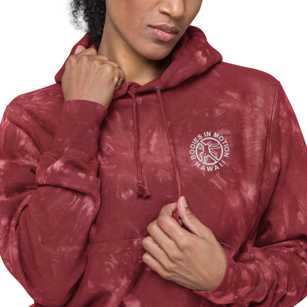 Bodies in Motion Unisex Champion tie-dye hoodie