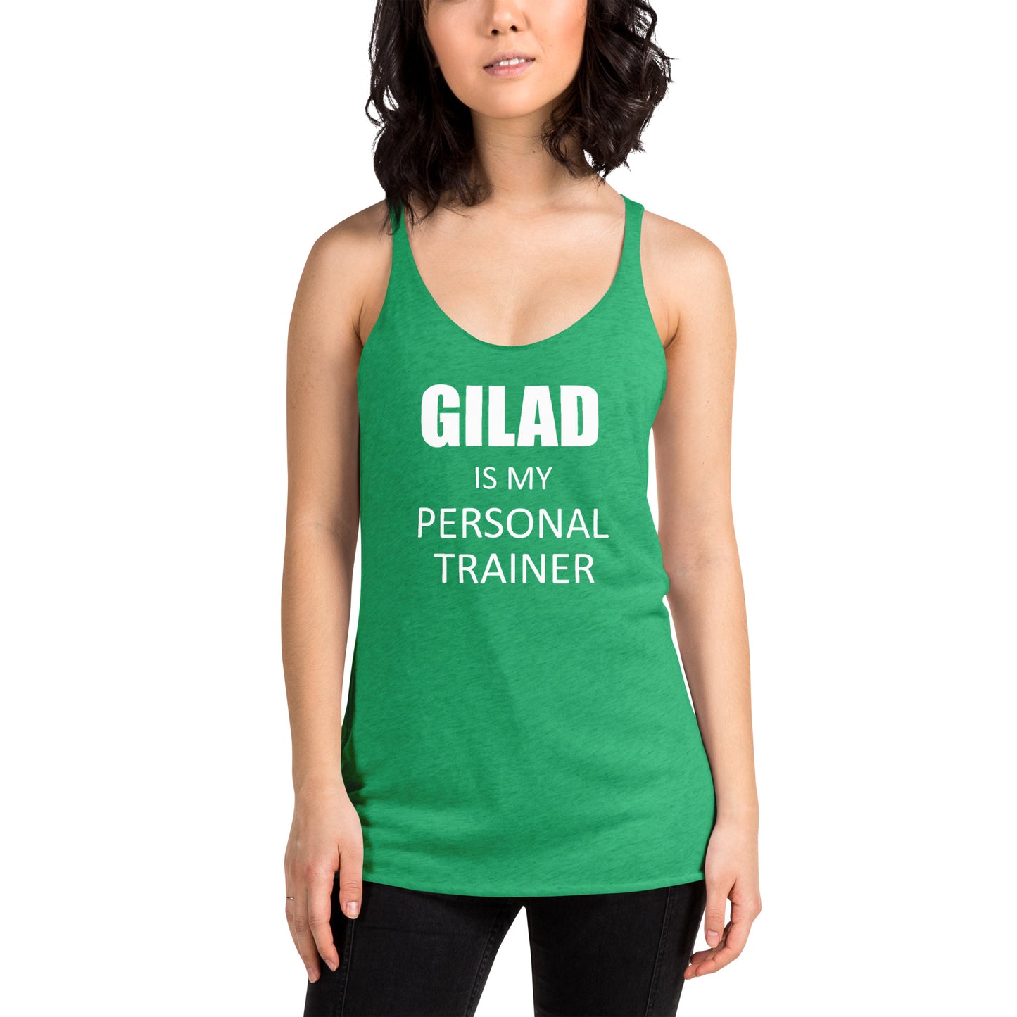 Gilad is My Personal Trainer Women's Racerback Tank