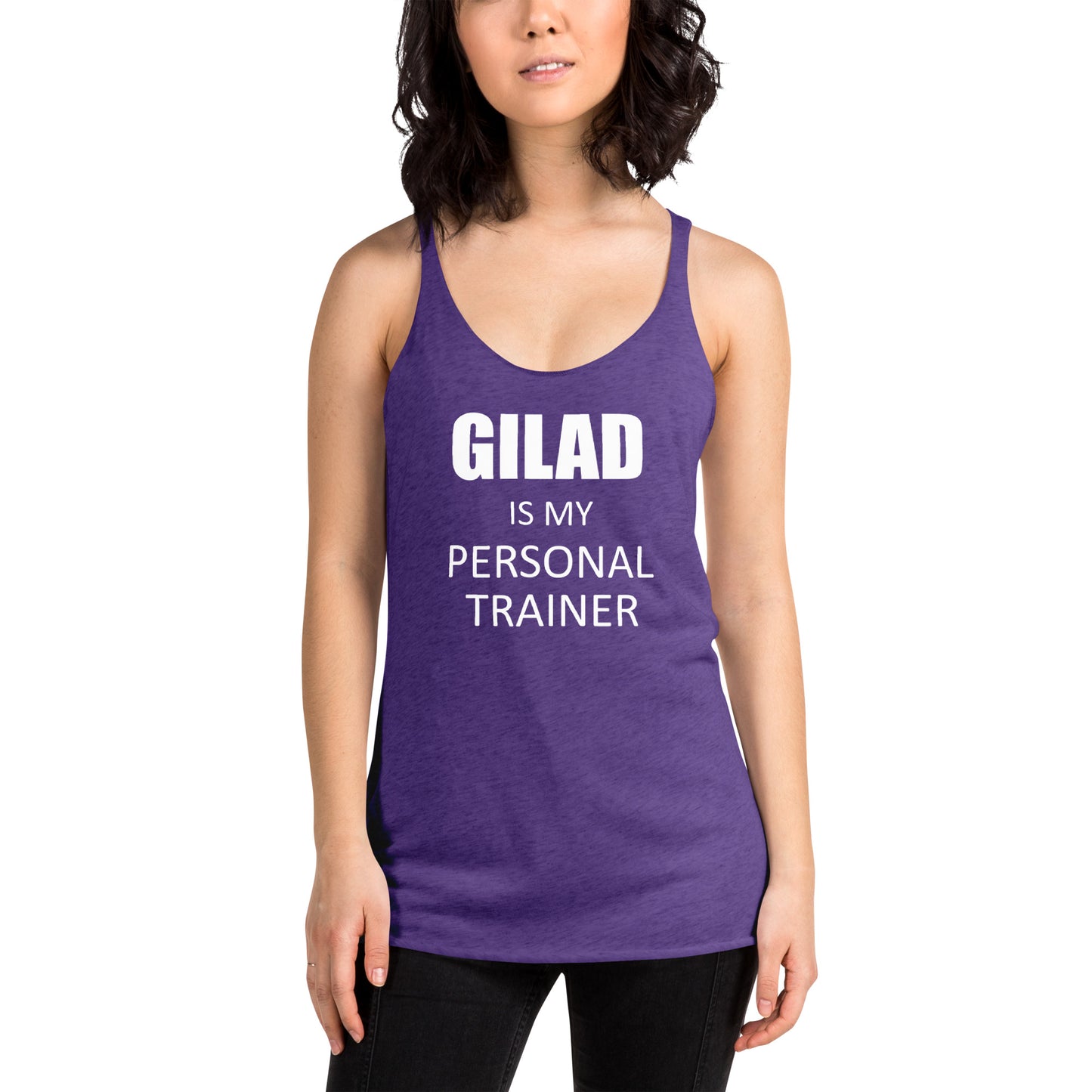 Gilad is My Personal Trainer Women's Racerback Tank