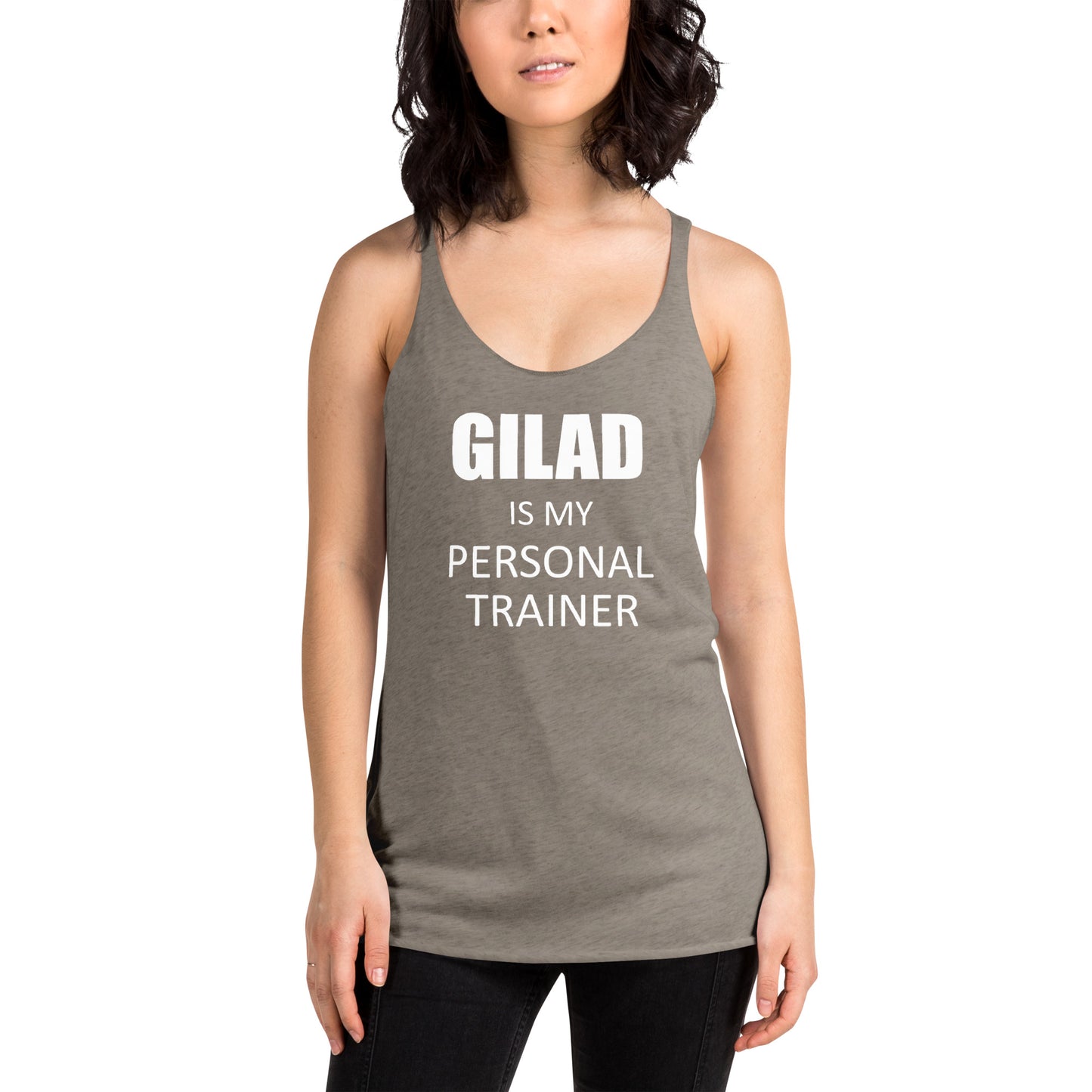 Gilad is My Personal Trainer Women's Racerback Tank