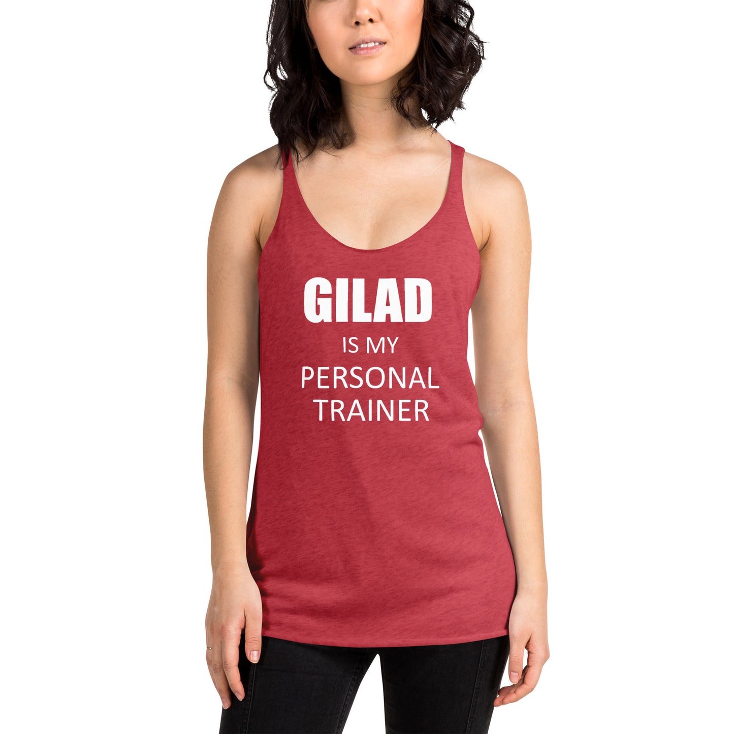 Gilad is My Personal Trainer Women's Racerback Tank