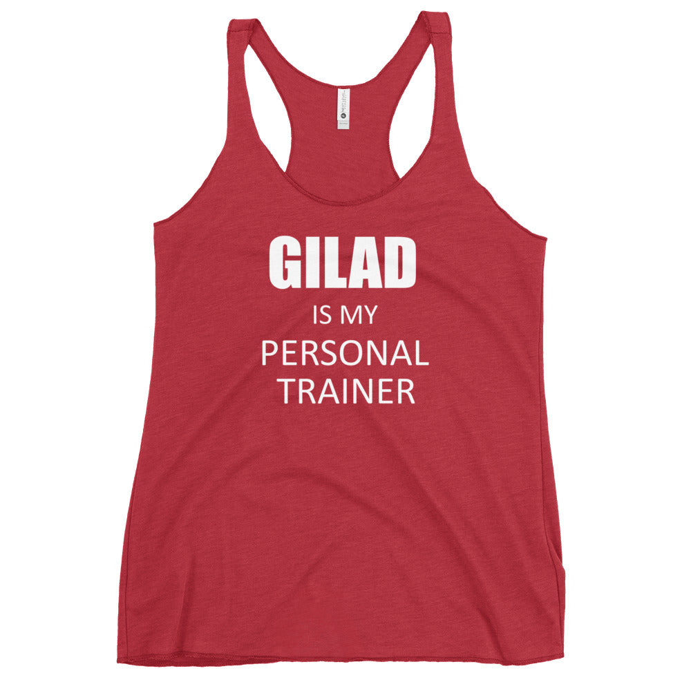 Gilad is My Personal Trainer Women's Racerback Tank