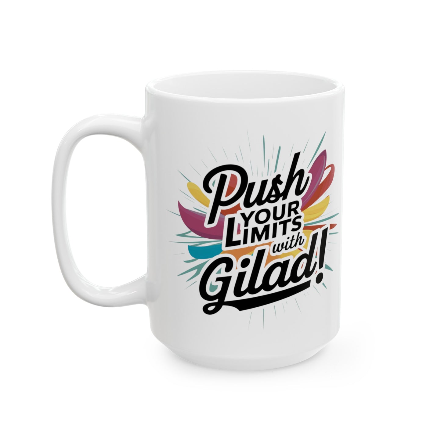 Push Your Limits with Gilad | Ceramic Mug, (11oz, 15oz)