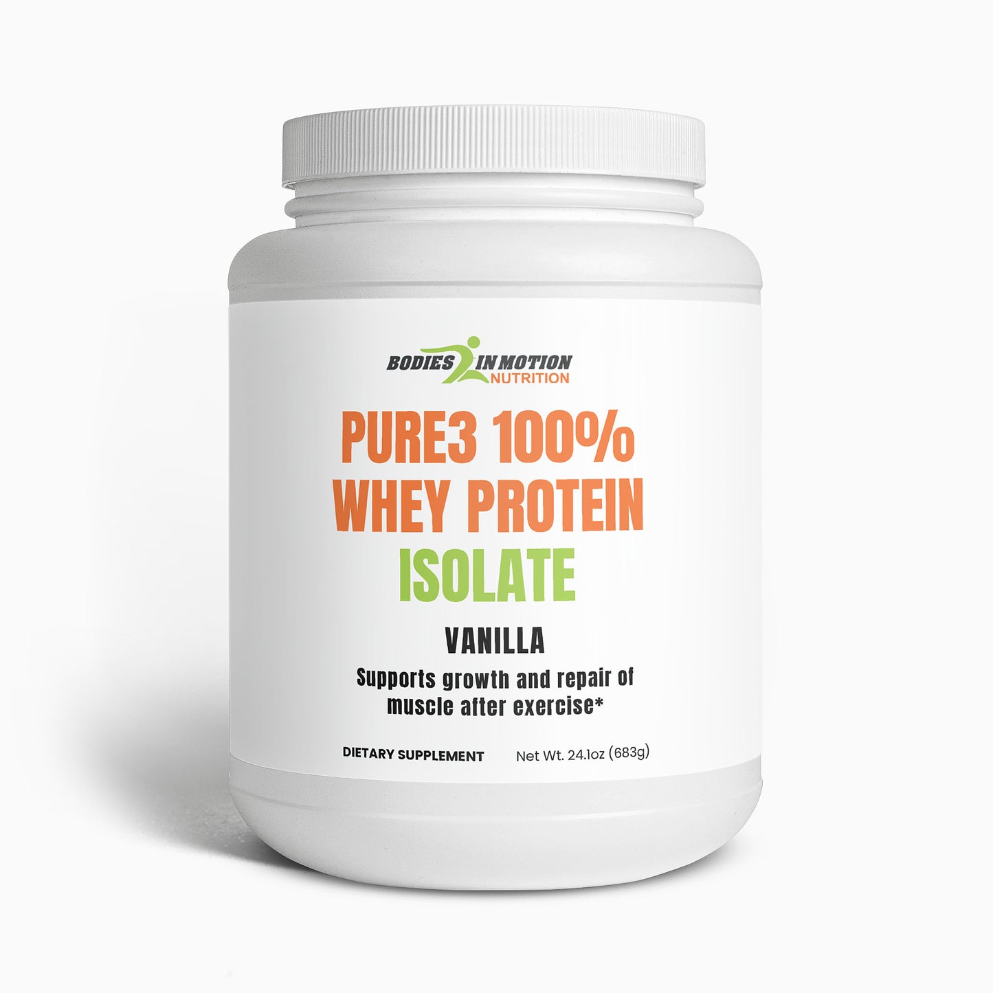 Pure3 100% Whey Protein Isolate (Vanilla)