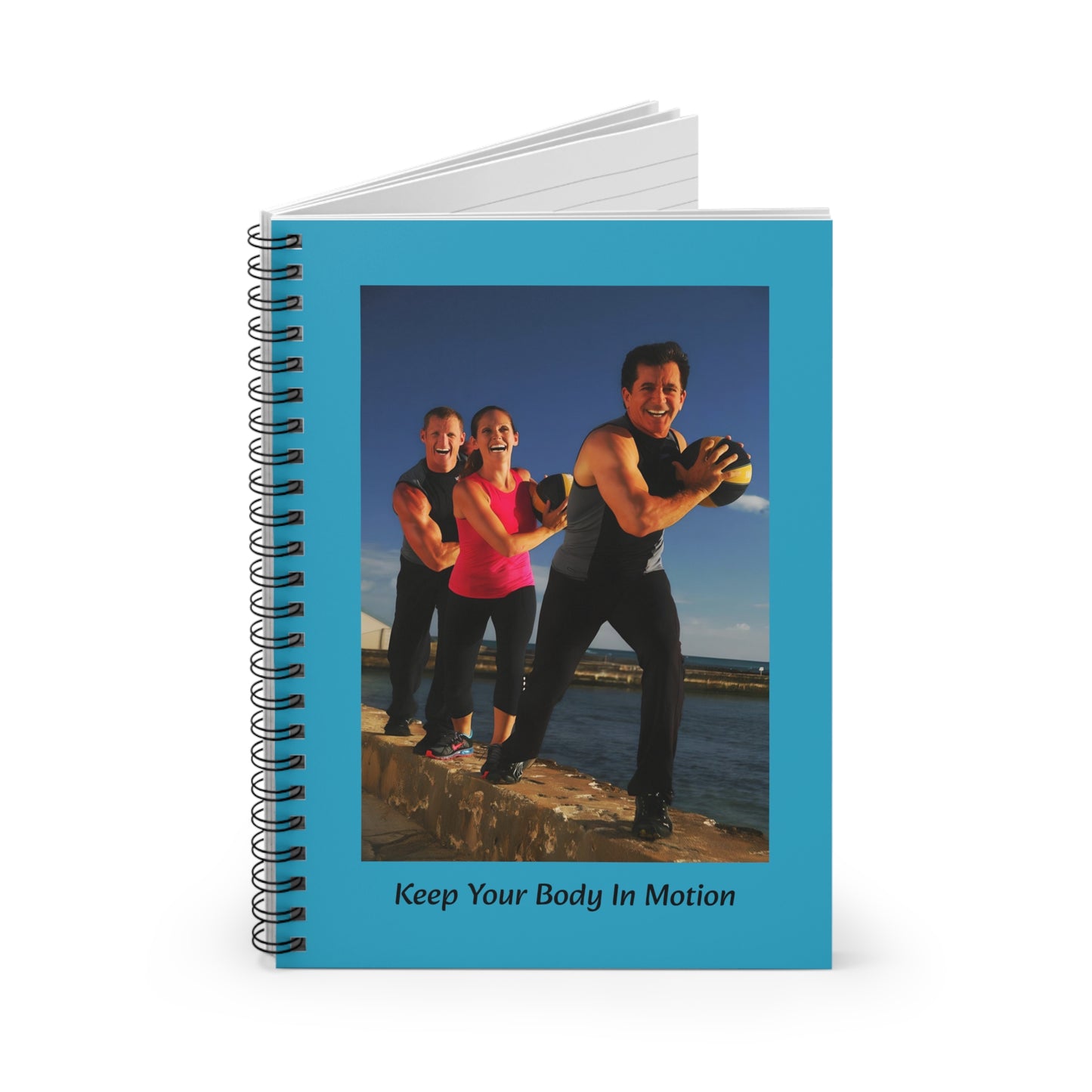 Bodies in Motion Fitness Journal Spiral Notebook - Ruled Line