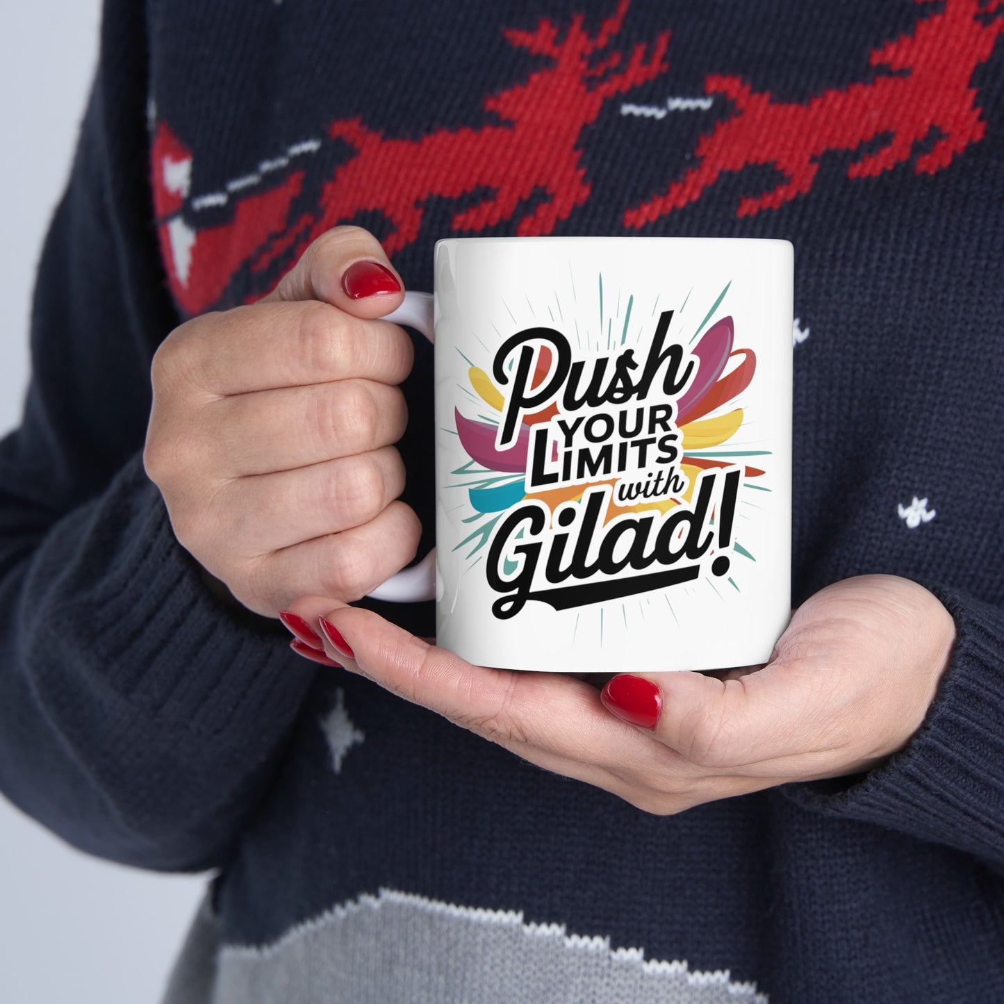 Push Your Limits with Gilad | Ceramic Mug, (11oz, 15oz)