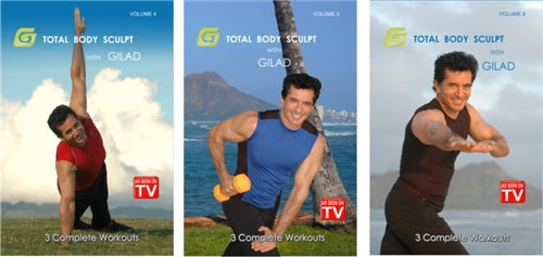 Gilad's Total Body Sculpt Vol 4-6 (3 DVDs)