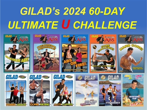 Gilad's 2024 - 60 Day Fitness Challenge (10 DVDs)