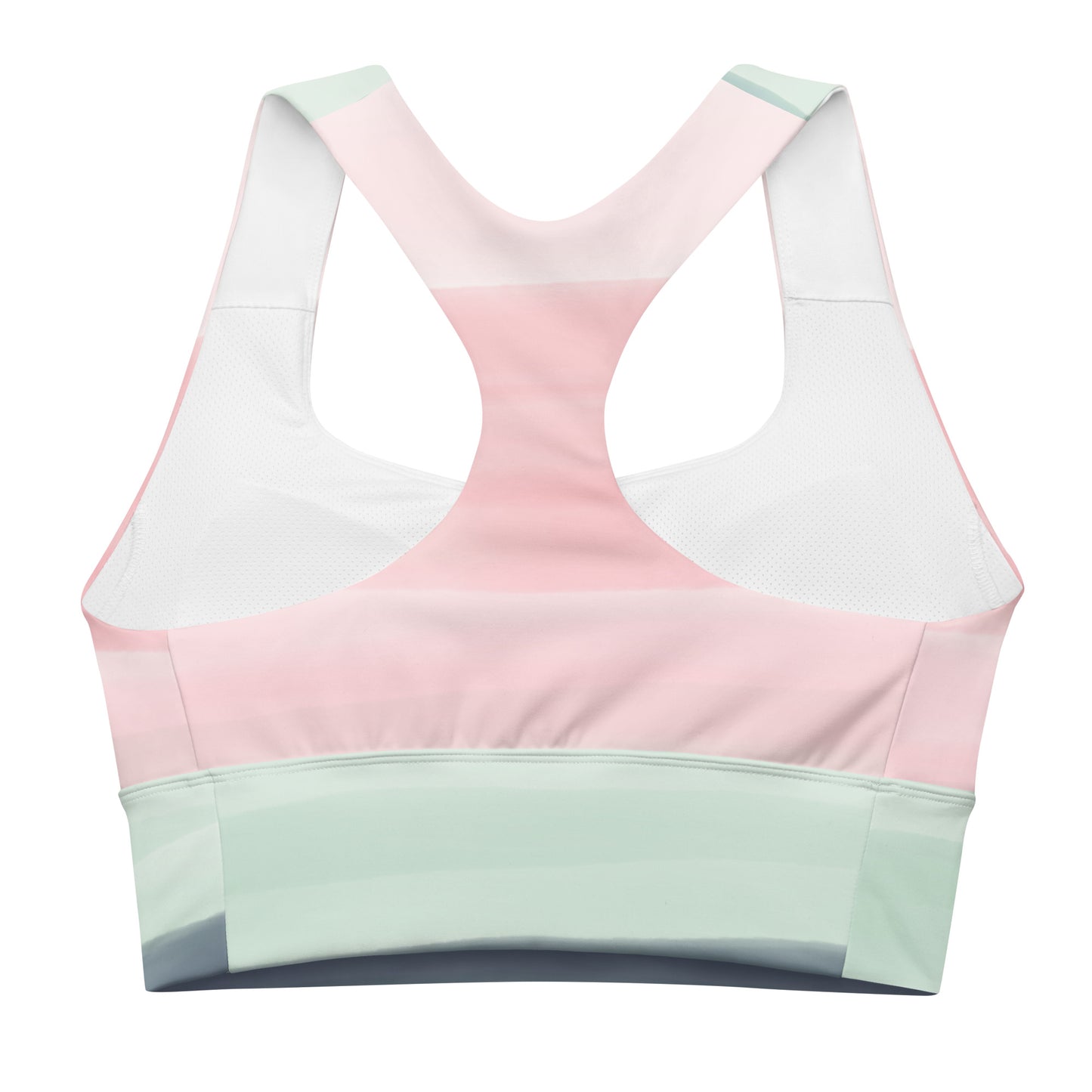 Bodies in Motion Longline Sports Bra | Compression fabric along with double-layered fron