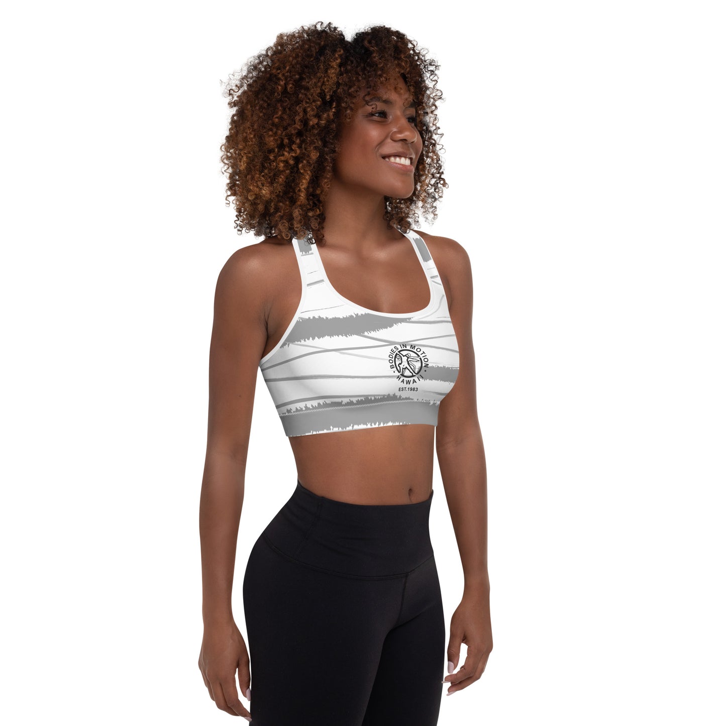 Bodies in Motion Padded moisture-wicking Sports Bra