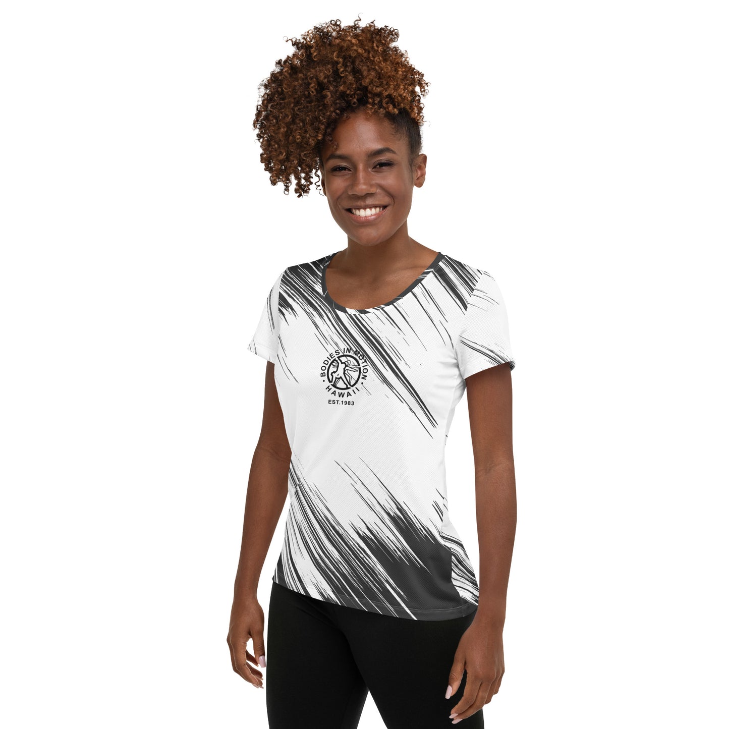 Bodies in Motion sports mesh fabric with moisture managemen Women's Athletic T-shirt